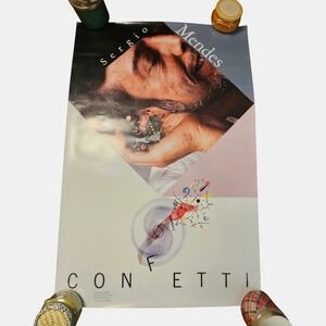 Sergio Mendes Confetti Album Promo Poster 24x36 Vintage 1984 A&M Records Pop